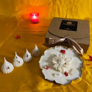 Modak Lotus Urli Candles (Combo)