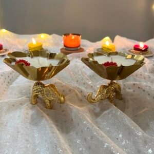 Elephant Urli Candles (Set of 2)